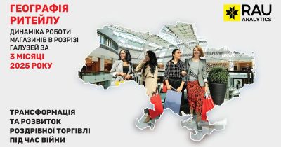Географія ритейлу-2025: в яких регіонах та як представлені гравці основних галузей торгівлі України